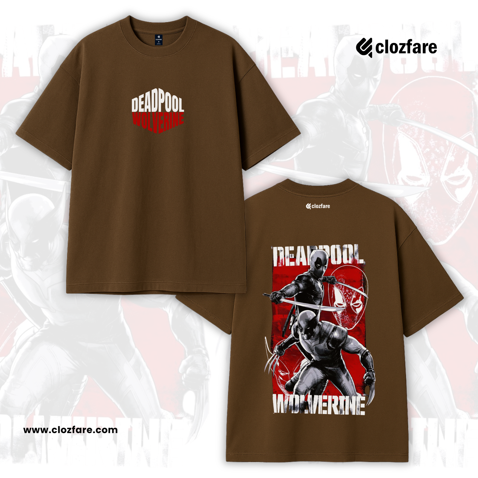 New Drop Shoulder-Deadpool & Wolverine