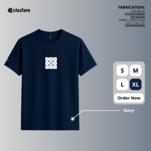 Premium Clozfare T shirt-Navy