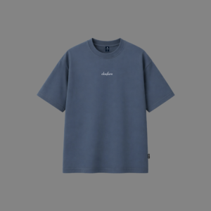 Minimal Signature Drop shoulder-(D Blue)