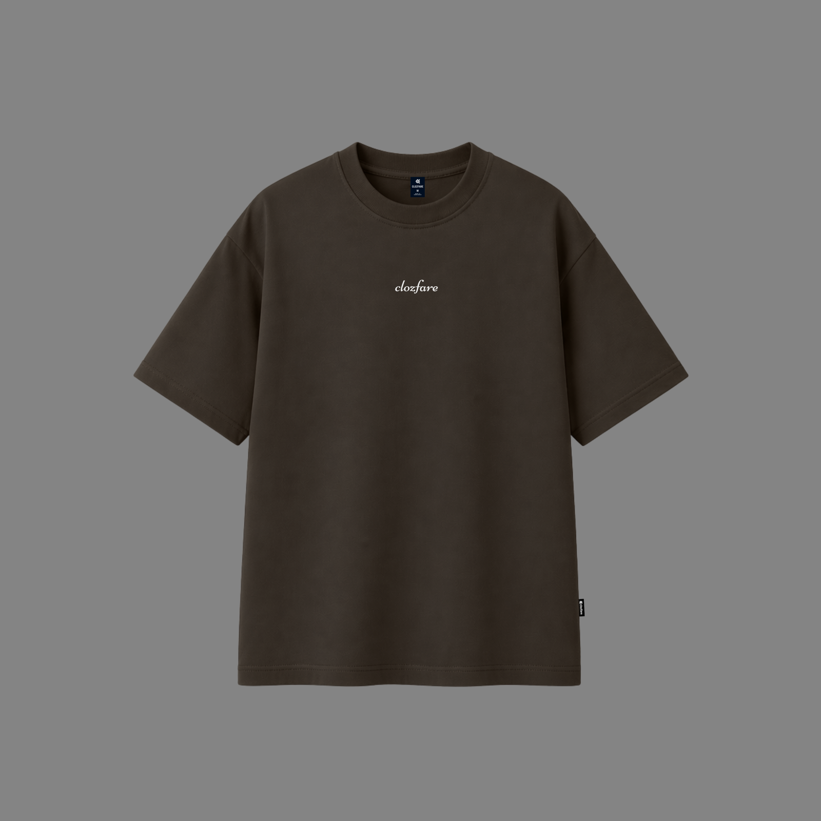 Minimal Signature Drop shoulder-(D Brown)