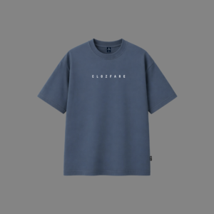 Drop Shoulder T-Shirt – Minimal Edition (Dust Blue)