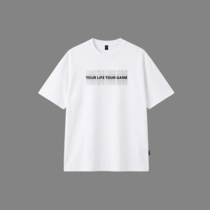 Echo Typography Drop Shoulder-(white)