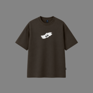 Dice Brushstroke Drop Shoulder-(D Brown)