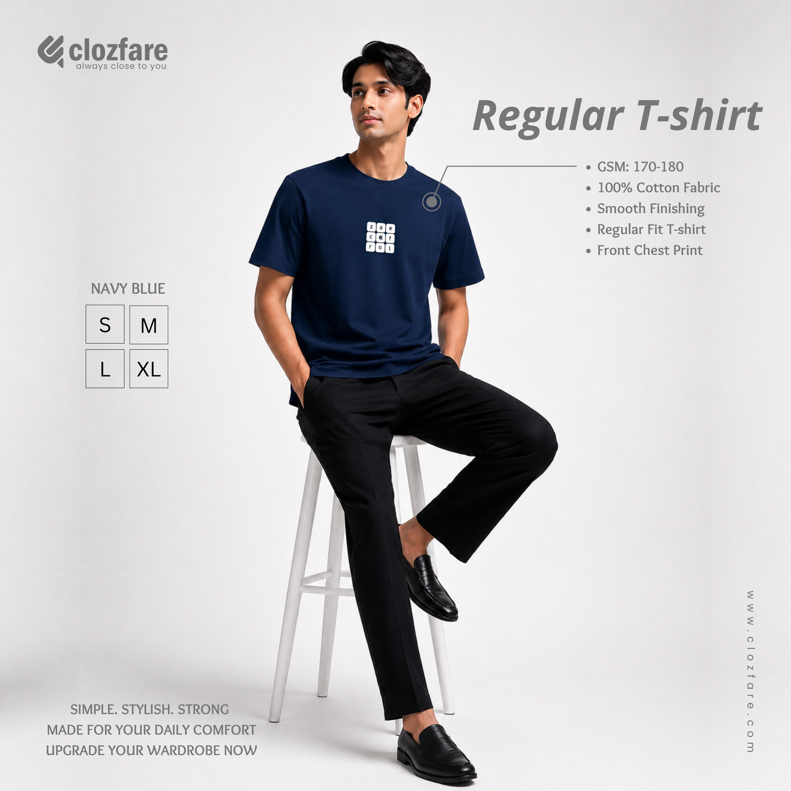 Clozfare T-shirt Navy