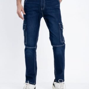 Clozfare Denim Cargo Pant Navy Color