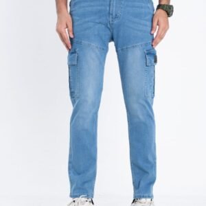 Clozfare Denim Cargo Pant Light Blue