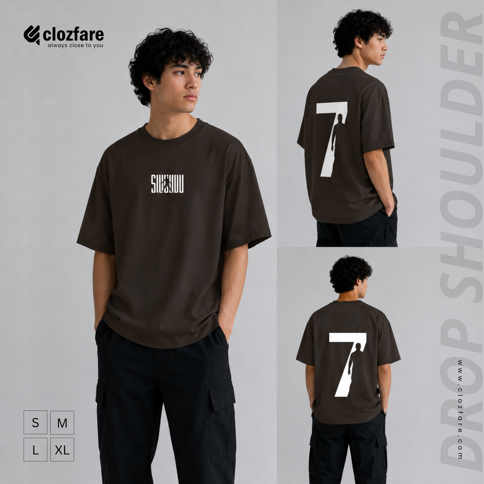 CR7 Edition Drop Shoulder – Coffee